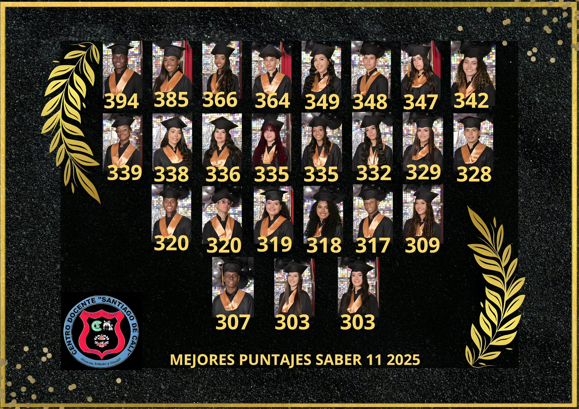 Mejores puntajes Saber 11 2025 del Centro Docente Santiago de Cali